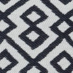 20" Greek Key Black Outdoor Pillow