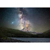 60" x 40" Starry Mountain Glass Wall Art