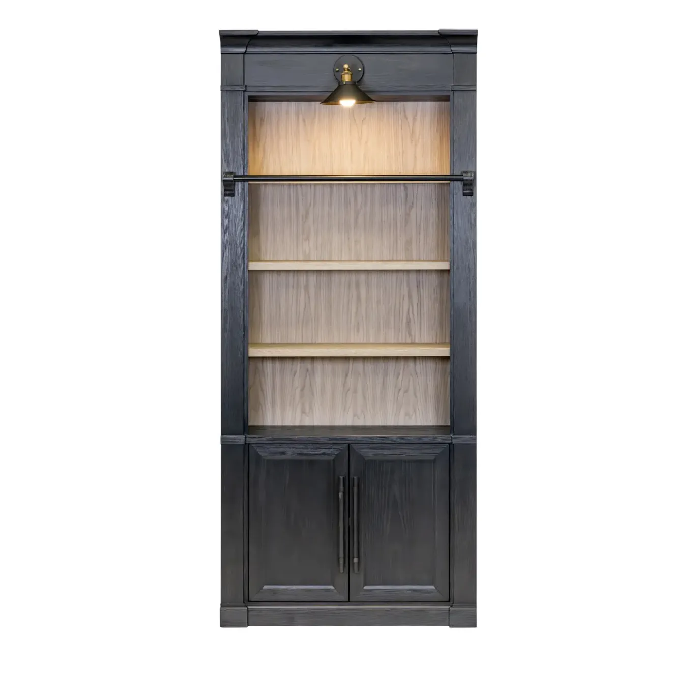 Abbot Place 94" Tall Bookcase Black