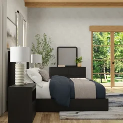 Aiden Califronia King Bed, Dresser, Mirror, Night Stand