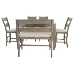 Alamo Counter Height Dining Set-Gray