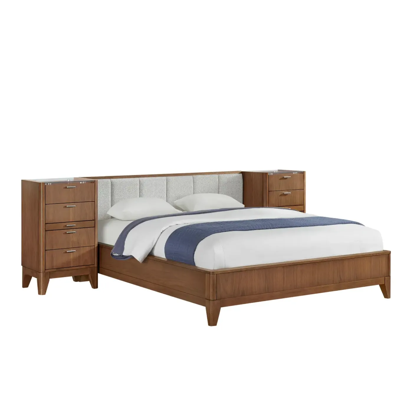 Amalie Wall Bedroom Set With Piers
