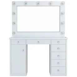 Anisa 7 Drawer Vanity with Lighted Mirror