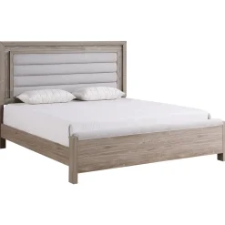 Avery California King Upholstered Bed with Light