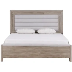 Avery California King Upholstered Bed with Light
