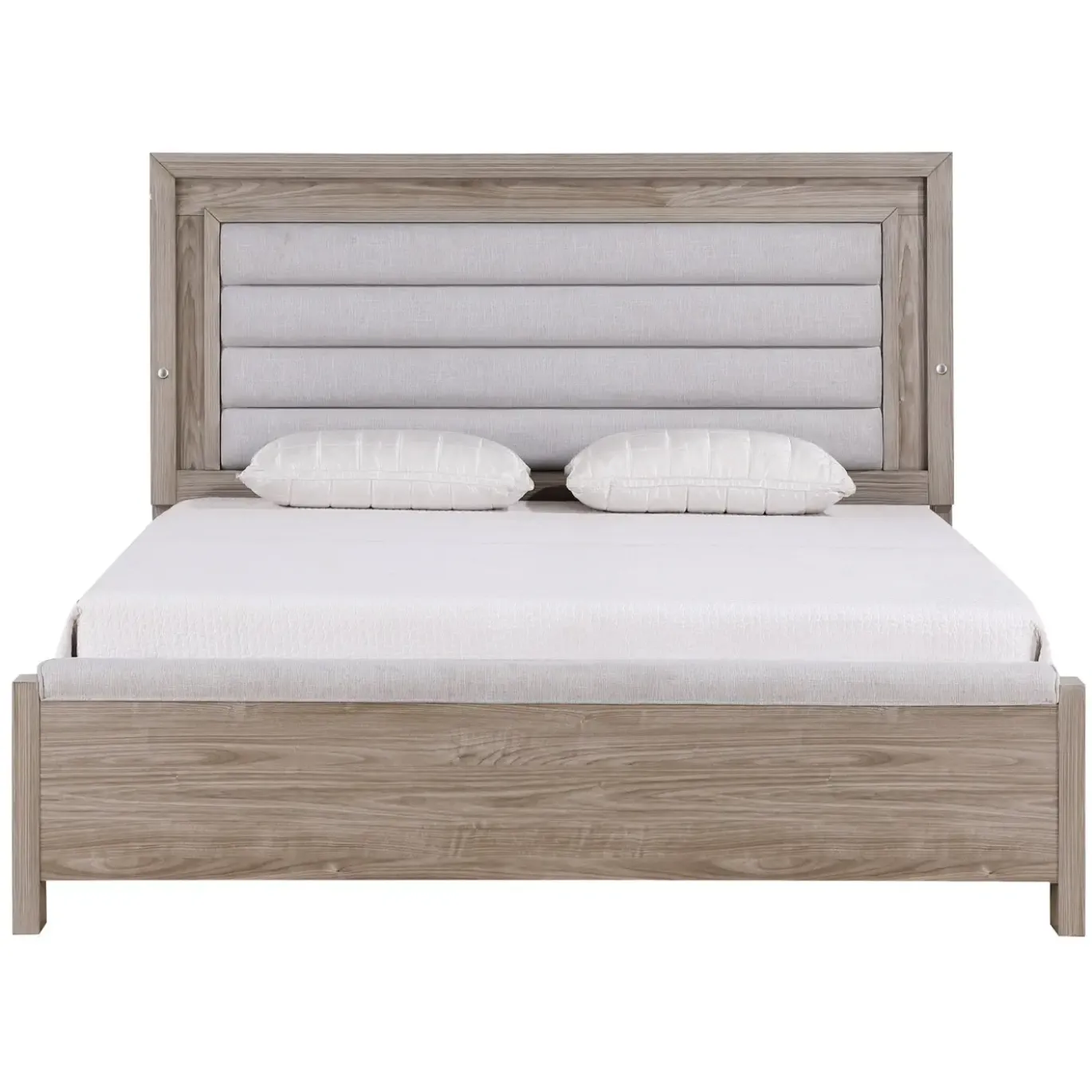 Avery California King Upholstered Bed with Light