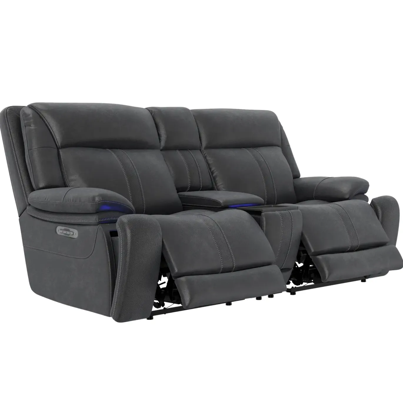 Blockbuster 3pc Immersive Sound Power Loveseat w/heat and massage