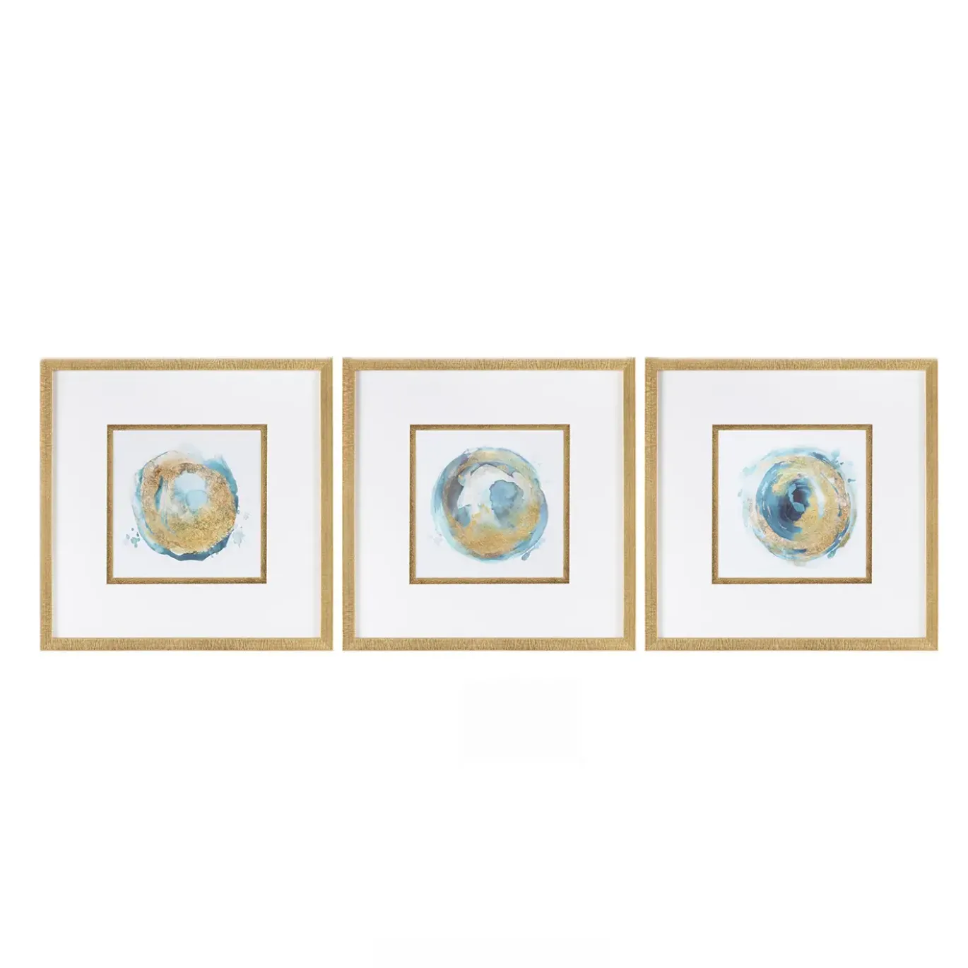 Blue Wild Wall Art Set of 3