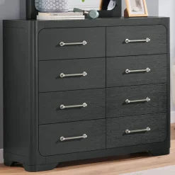 Bowery Queen Storage Bed, Dresser, Mirror, Nightstand