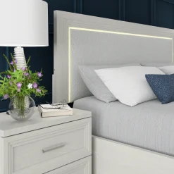 Burbank King Storage Bed, Dresser, Mirror, Nightstand