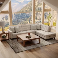 Calvin 2pc Sectional with RAF Chaise