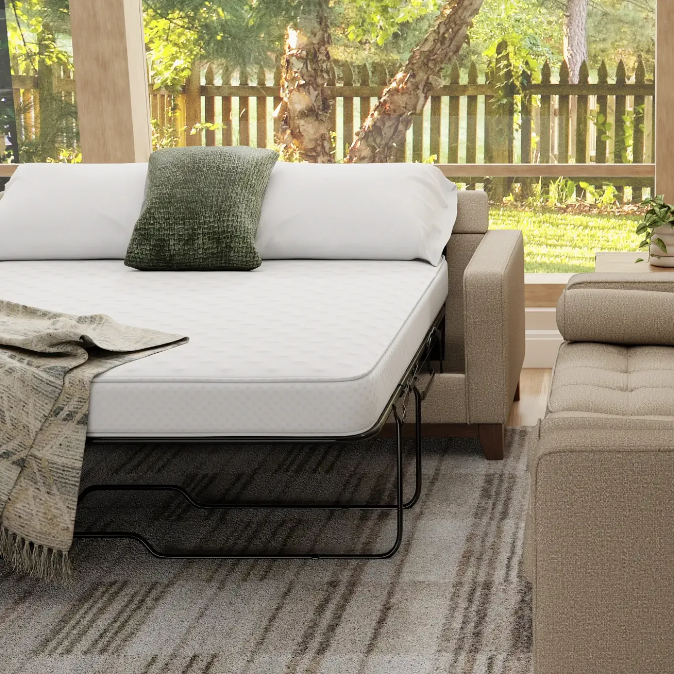 Calvin Queen Sleeper Sofa with Matress