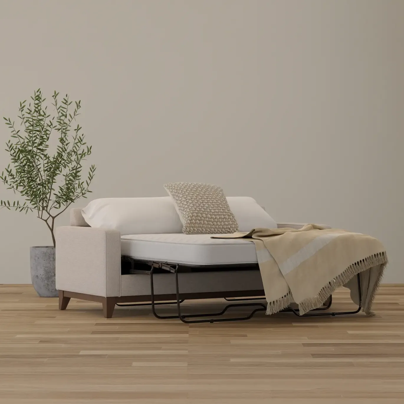 Calvin Queen Sleeper Sofa with Matress