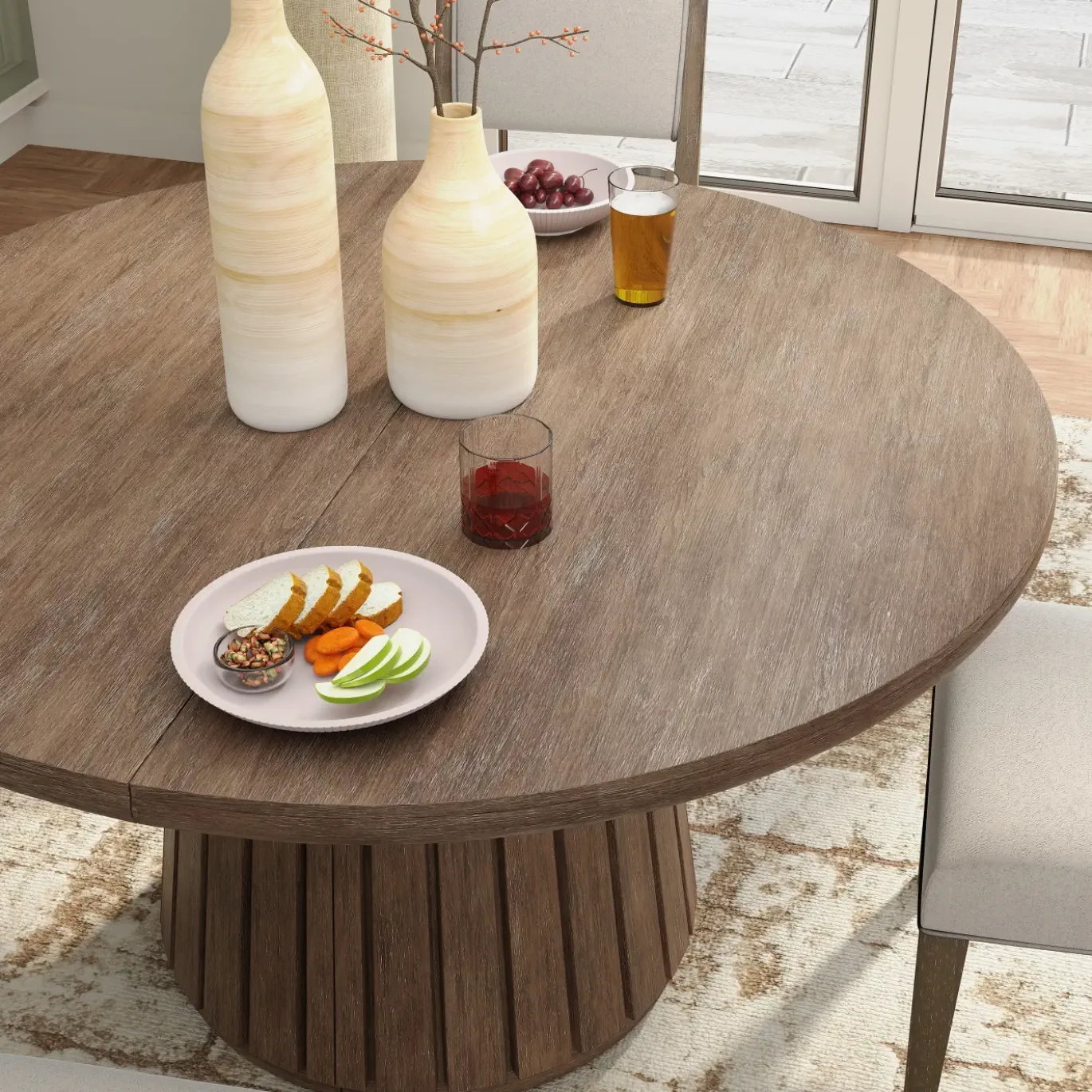 Carnaby Extendable Round Dining Table