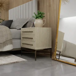 Cascade Channeled Upholstered Bed