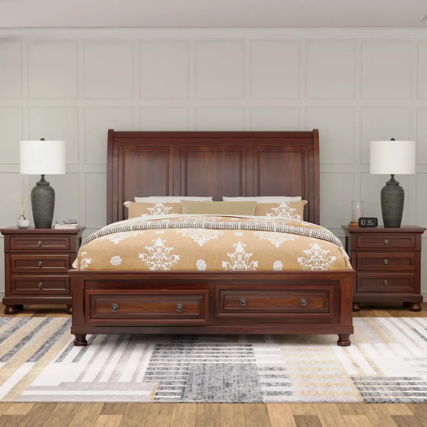 Cortland Twin Sleigh Storage Bed
