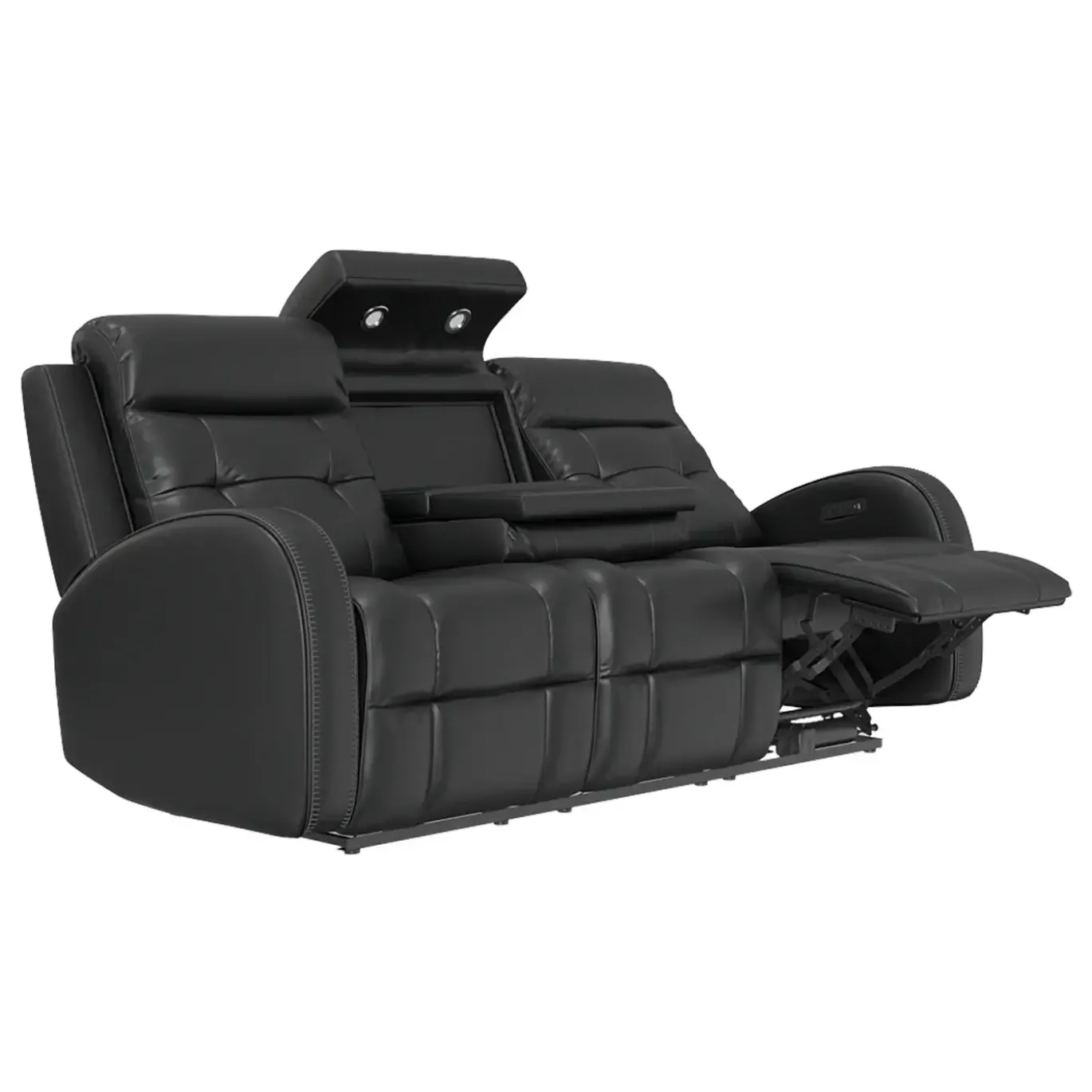Cosmo Black Reclining Living Room Set