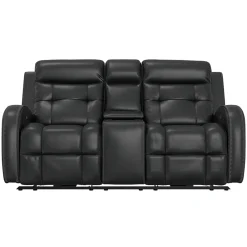Cosmo Black Reclining Living Room Set