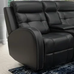 Cosmo Black Reclining Living Room Set