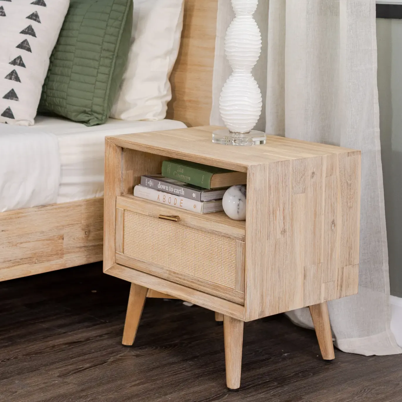 Crosby Eastern King Bed, Dresser, Mirror, Nightstand