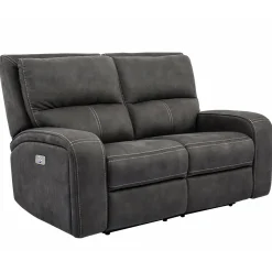 Dawson Power Loveseat With USB Ports