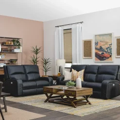 Dawson Reclining Living Room Black