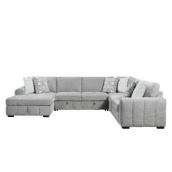 Dreamscape 4pc Sleeper Sectional with LAF Storage Chaise