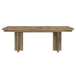 Durian Extendable Trestle Dining Table & 4 Side Chairs