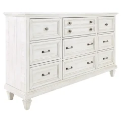 East Bay California King Panel Bed, Dresser, Mirror, Nightstand