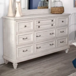 East Bay Eastern King Panel Bed, Dresser, Mirror, Nightstand