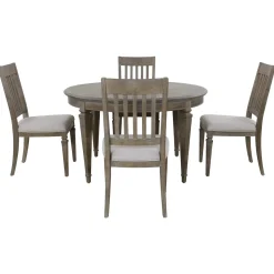 East Bay Round Dining Set Gray