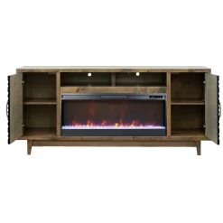 Everett 77 Inch Fireplace Console