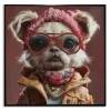 Female Fancy Dog Wall Art