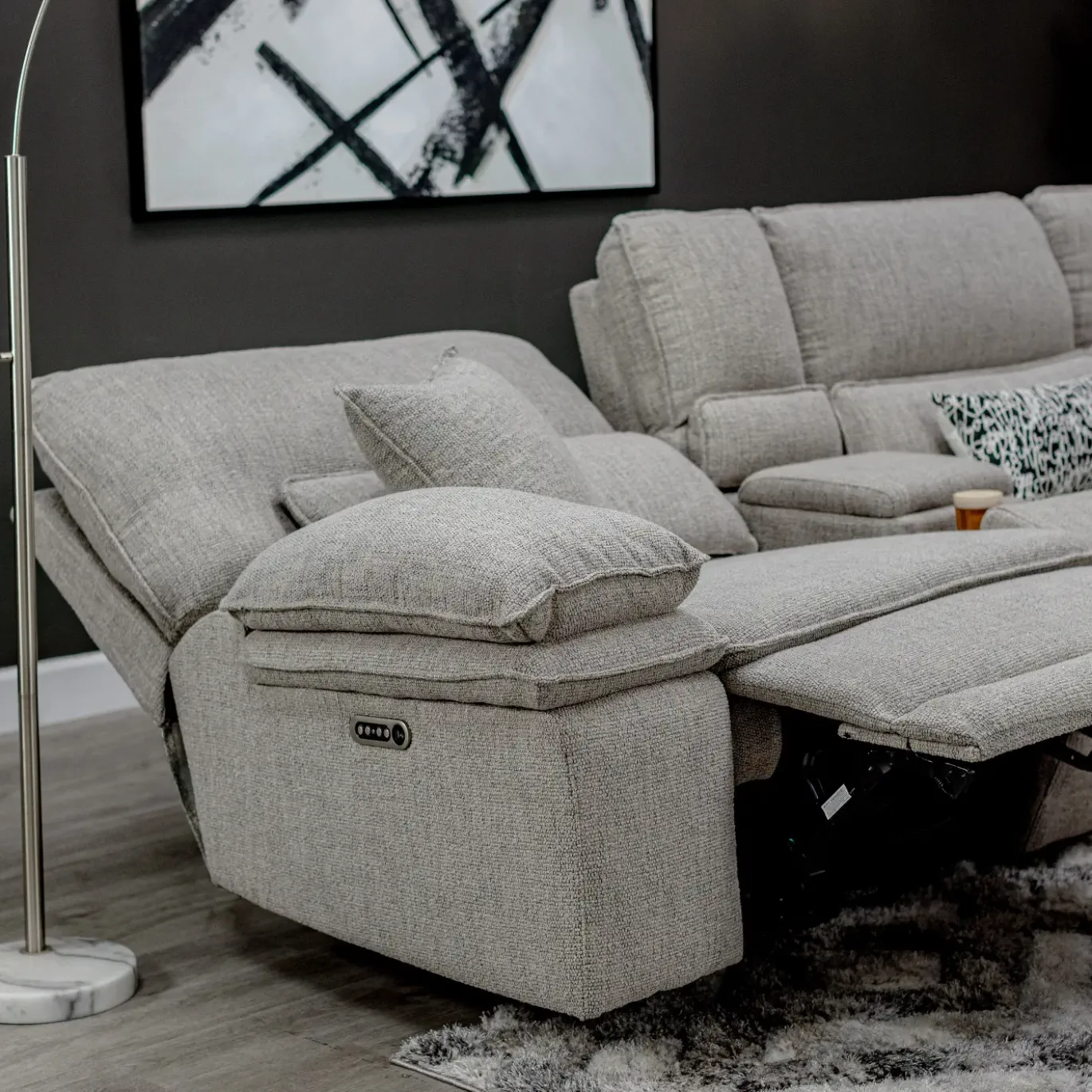 Goliath 3pc Power Sofa Right Arm Facing Chaise