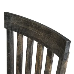 Hacienda Charcoal 6pc Dining Set: Table, 2 Arm Chairs, 2 Side Chairs and Bench
