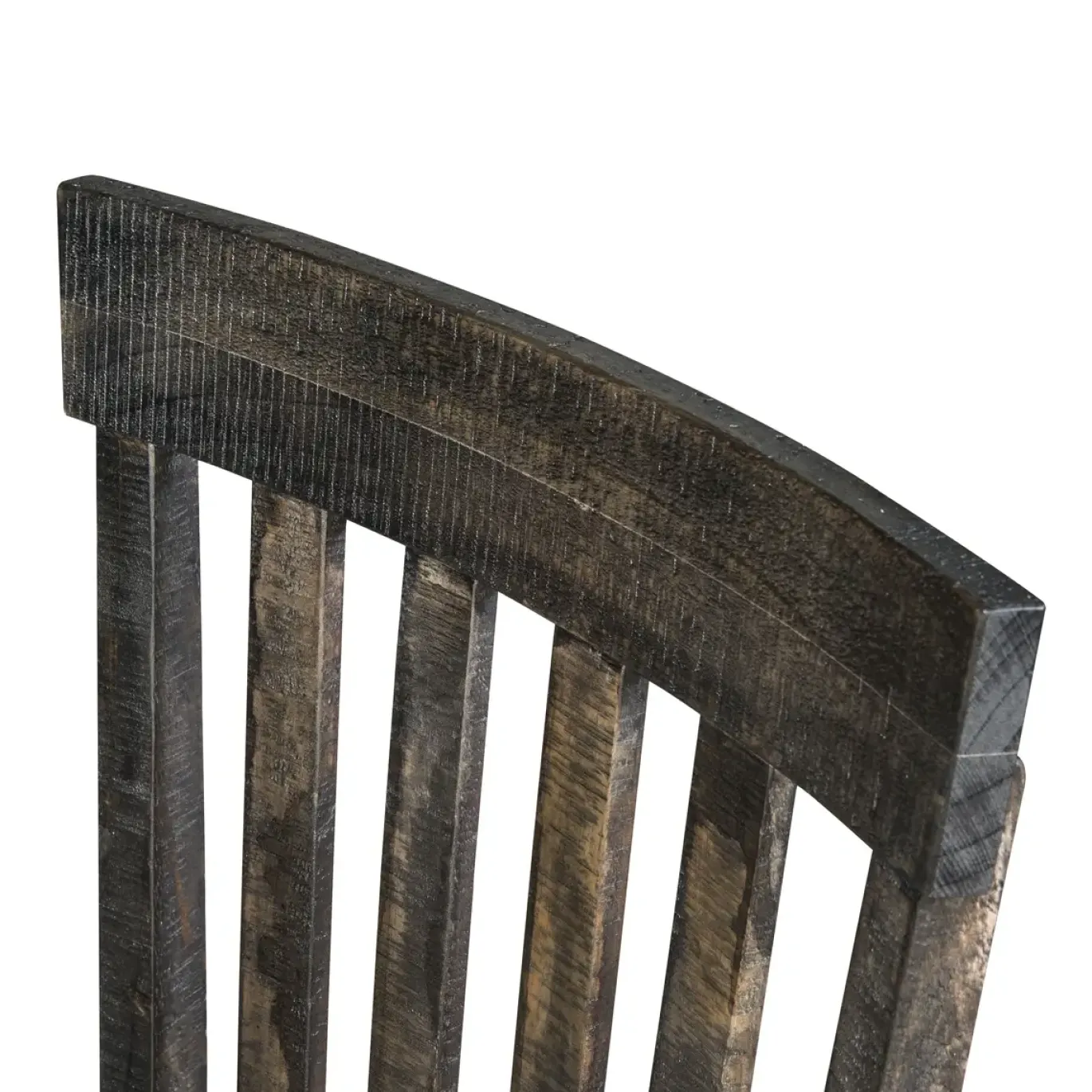 Hacienda Charcoal 6pc Dining Set: Table, 2 Arm Chairs, 2 Side Chairs and Bench