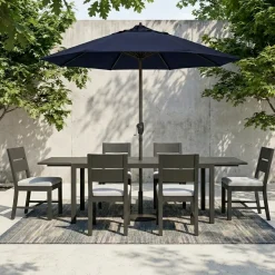 Laguna 7pc Dining Set: Table & 6 Side Chairs