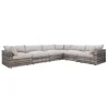 Laguna 6pc Sectional: 3 Corners & 3 Armless Chairs