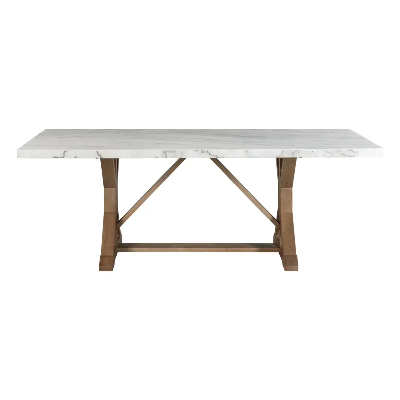 Lakeside Rectangular Marble Top Dining Table