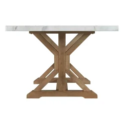 Lakeside Rectangular Marble Top Dining Table