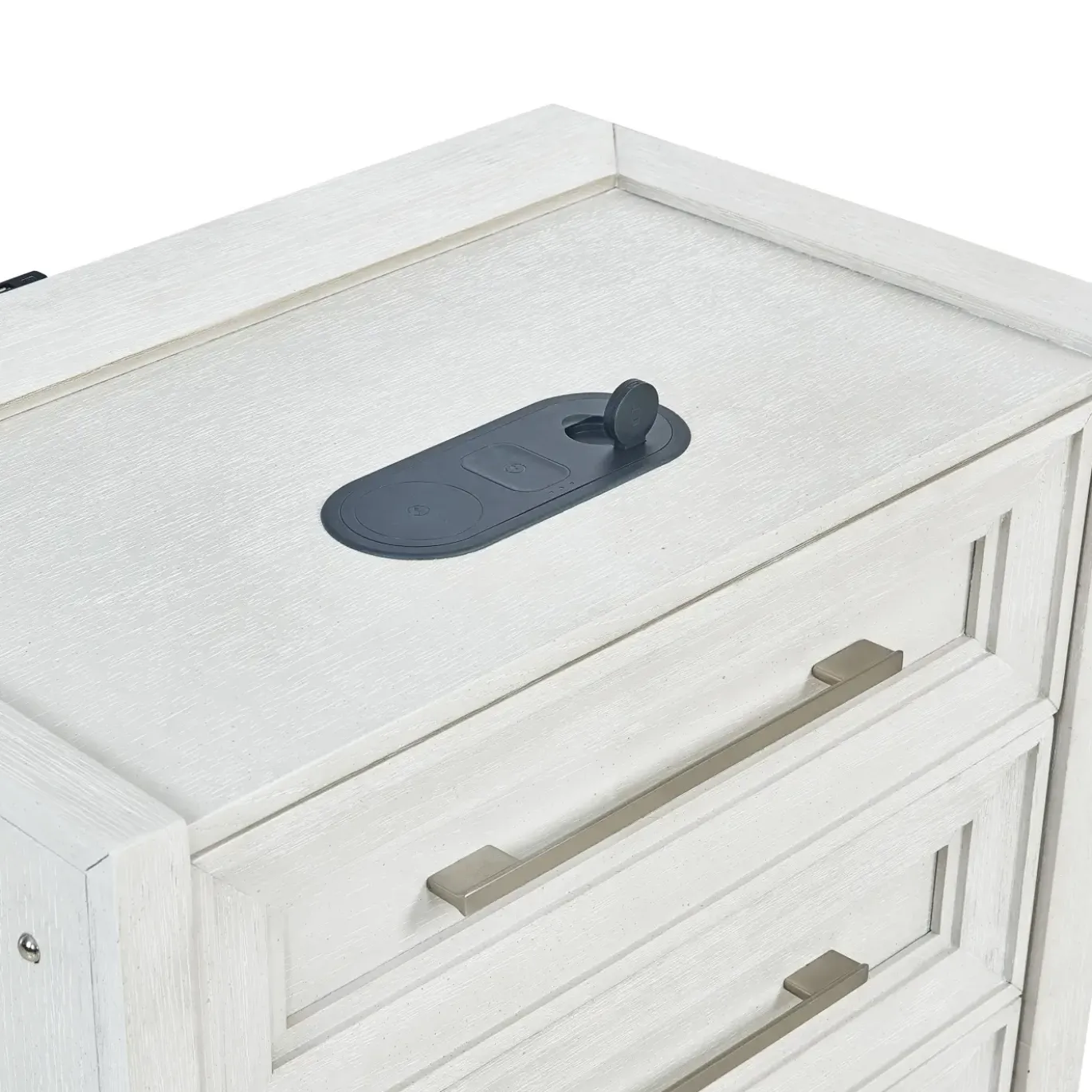 Laurel Eastern King Panel Bed, Dresser, Mirror & Nightstand