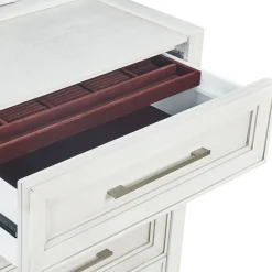 Laurel King Bench Storage Bed, Dresser, Mirror & Nightstand