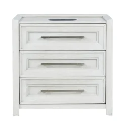 Laurel King Bench Storage Bed, Dresser, Mirror & Nightstand