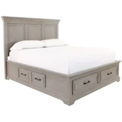 Legion Eastern King Storage Bed, Dresser, Mirror, Nightstand