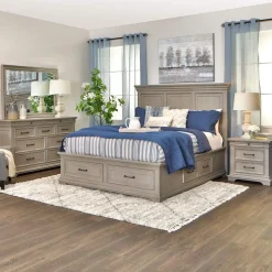 Legion Gray Storage Bed