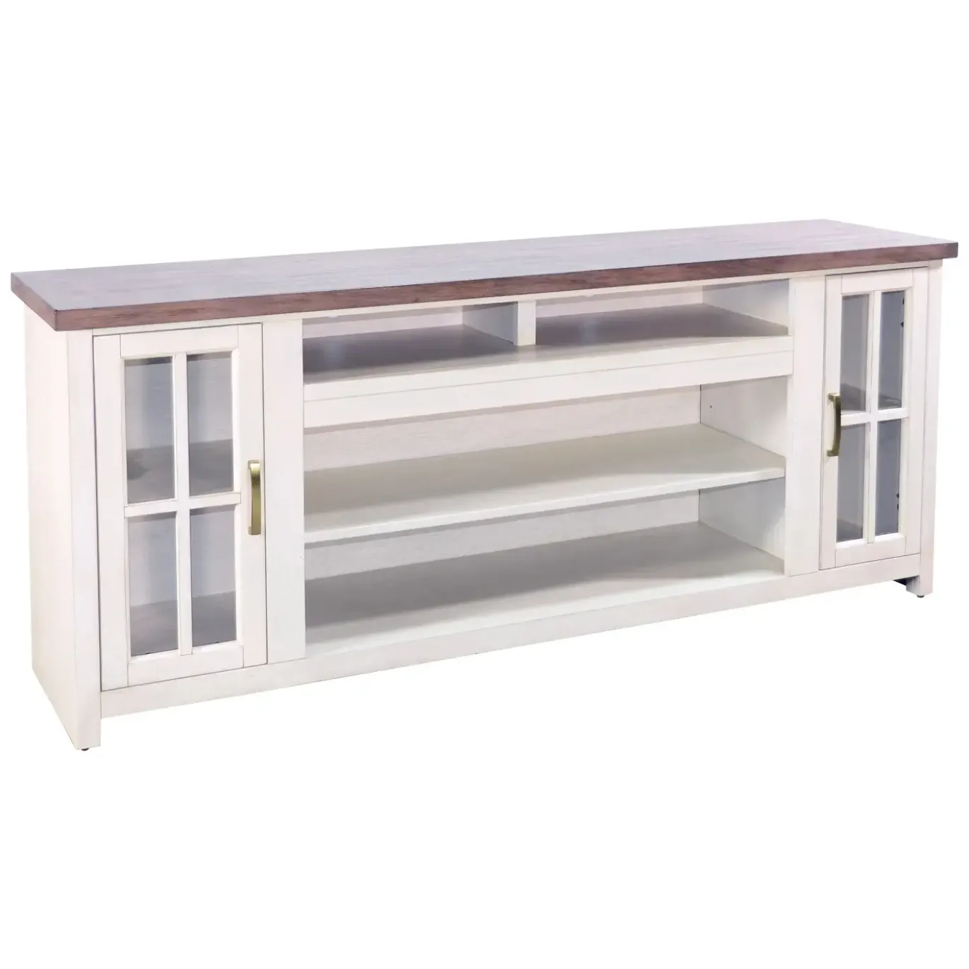Levi Media Console & Crystal Fire Insert