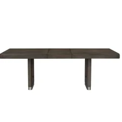 Lumen Extendable Pedestal Dining Table & 6 Side Chairs
