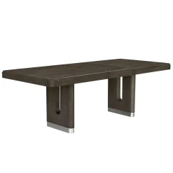 Lumen Extendable Pedestal Dining Table & 4 Sling Chairs
