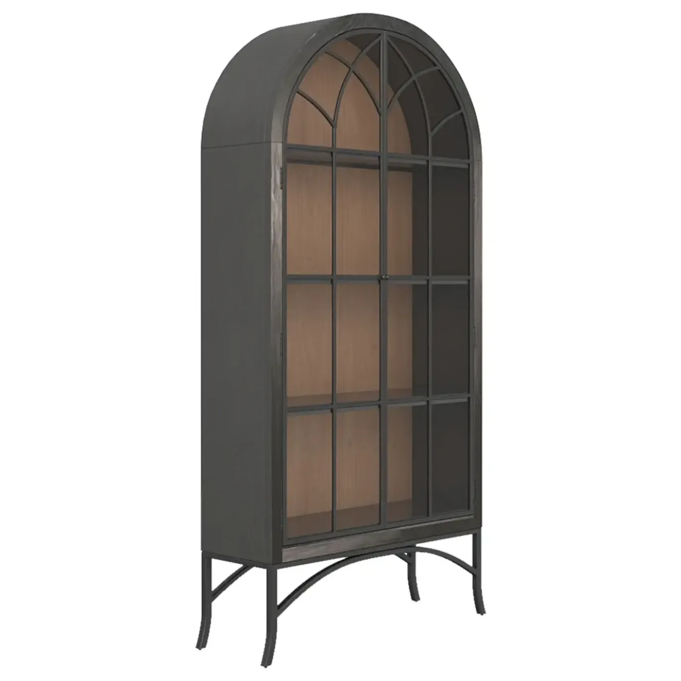 Marbella-New! Cabinet with Glass Doors
