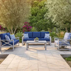 Melbourne Outdoor Sofa & 2 Swivel Chairs